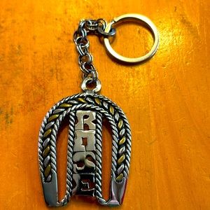 Horseshoe key ring with the name Rose